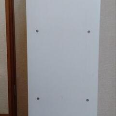 カラーボックス 白 3段 キャスター付の画像