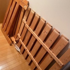 ニトリ　すのこシングルベッドの画像