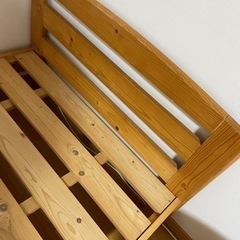 ニトリ　すのこシングルベッドの画像