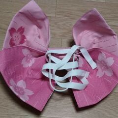 作り帯　ピンク　桜の画像