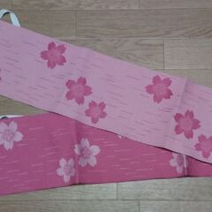 作り帯　ピンク　桜の画像