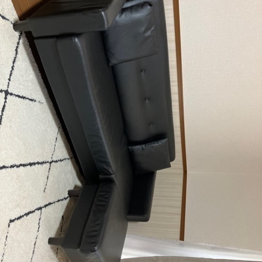 ⭐️黒色ソファーオットマン付き⭐️