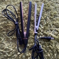 【中古】ヘアアイロン　ストレート　2本セット