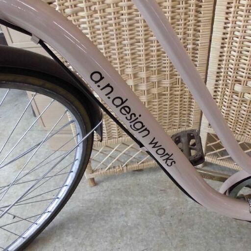 【難あり】 自転車 27インチ 6段変速 ホイールにユガミあり ママチャリ モカブラウン 茶系 a.n.design works Rediem 6段切替 SNUL00921 札幌 西野店