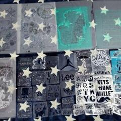  ステンシル シート 大量の画像