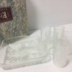 ○【処分品0円あげます！】中ジョッキ約４３０ml２個  グラス5客揃＆水差しセット タンブラー５Pセット ビールグラス5客 食器 コップ 長期保管品(NF230727)Zi-1406の画像