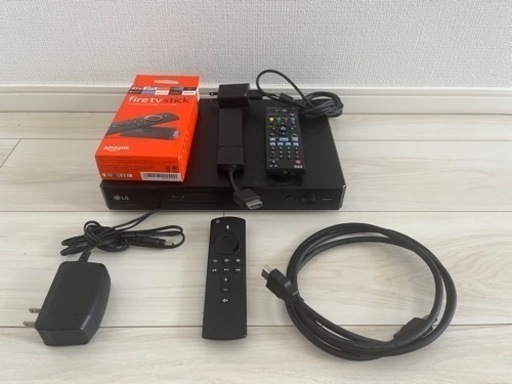 2点セット　BlueRay/DVDプレーヤとAmazon Fire TV Stickセット