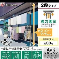 アイリスオーヤマ　ステンレス物干し