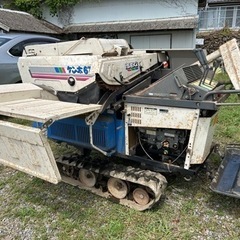 イセキ ハーベスタ HMD550 ディーゼルエンジンクローラ運搬車 5馬力　脱穀機の画像