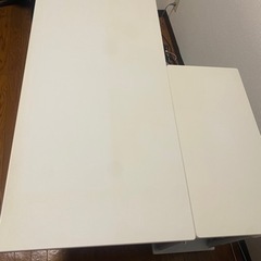 Bauhutteバウヒュッテ　ゲーミング デスクラック白　セットの画像