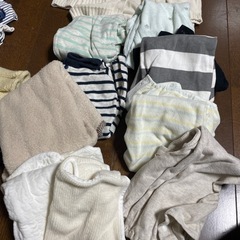 新生児服　50-70  ミトン　ロンパース　冬服　ニット帽　おくるみの画像