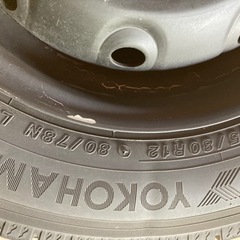 アイスガードスタッドレスタイヤ　軽トラ４本ホイール付きの画像