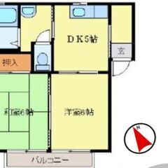 💙💙敷礼０😍《2DK》春日部市🐻一ノ割駅から徒歩7分！ファミリー...
