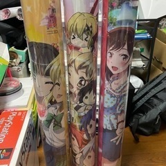 ビッグクリアポスター　3点　シンフォギア　彼女お借りしますの画像