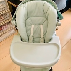 【美品】KATOJI カトージ　スイングハイローチェアピッコロ　キャノピー付の画像