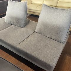 背クッション付きソファ　ソファベッドとしても利用可能です