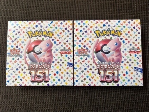 ポケモンカード　151 BOX シュリンク無し　2BOX 値引きしました。