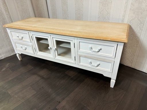 【ご購入者様決定】ほぼ新品！定価約¥33000-フレンチアンティーク テレビ台