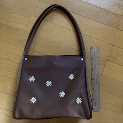 茶花柄　ショルダーバック