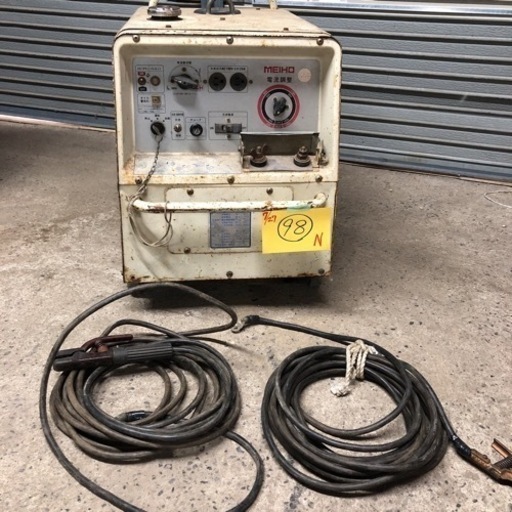 ［にec］【北海道旭川市 直接引き取り限定品】MEIHO 溶接機&発電機 MYW-140S1 通電動作確認済み 簡易メンテ済み 中古 工場 DIY ガソリン