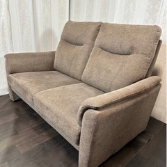 受け渡し者決定)美品！定価¥59900ニトリ2人用布張りソファ(ナルタ