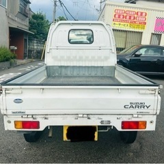 快調❗️パワステ❗️エアコン完備❗️5速MT❗️スズキ　キャリィトラック　軽トラの画像