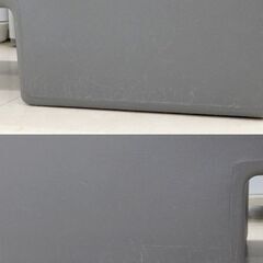 北海道 千歳市/恵庭市 SINTESI/シンテシ ベンチ Pankotto/パンコット グレー ポリプロピレン製 イタリア家具 ブルーノ・レイナルディ デザインの画像