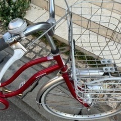 自転車　赤　　購入価格25,000円相当！の画像