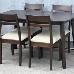 美品！ニトリ　ダイニング5点セット◇リベラルY 伸長式◇120〜150cm◇シャスタ3チェア◇A122