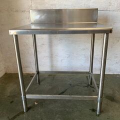 ステンレス台 バックガードあり 厨房 作業台 業務用 W750×D600×H930mm ⑤