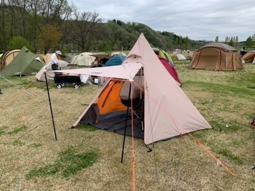 【お話中】　テント　ワンポールテント　ティピーテント　GO Glamping  アウターのみ一度使用　インナー・ポール・ペグ・ロープ未使用
