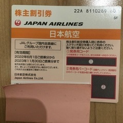 JAL株主割引券