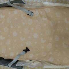 持ち運びベビーベッド＋抱っこ布団の画像