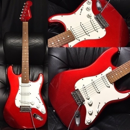 7/30(日)迄に引取り可能な方、表示価格から限定大幅値引きします‼️ 格安 ストラト キャスター ギター GUITAR 音出し確認済 初心者に