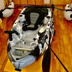 【カヤック】【ディスカバリー】1人用 2022年秋 新品購入 コンパクトフィッシングカヤックの画像