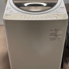 送料・設置込み　洗濯機　6kg TOSHIBA 2019年