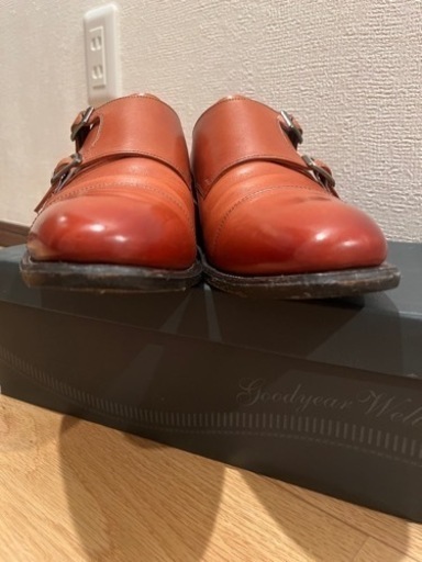 スコッチグレイン　ダブルモンク　910 MBR ブラウン　25.5cm