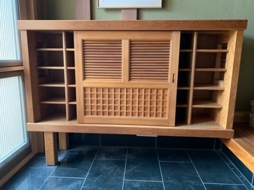 希少！屋久杉の特注品の下駄箱