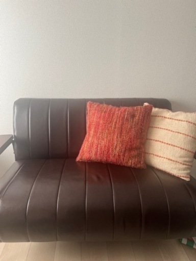 ニトリ　2人掛け合皮ソファ　受け渡し決定