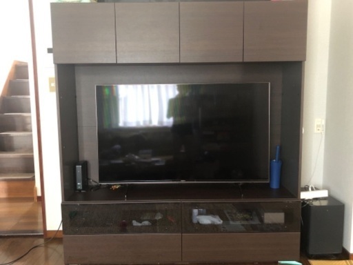 パモウナ　テレビボード　ブラウン