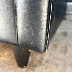 一人用ソファー　合皮　大き目サイズの画像