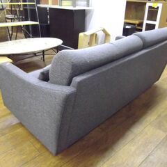 三人掛けソファ ファブリック 布製 グレー グレー系 3人掛けソファ 3P