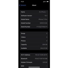 iPhone 11pro 256gb SIMフリー 激安