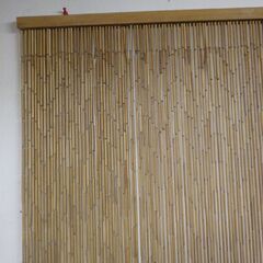 ビンテージ　竹暖簾　バンブーのれん　ひものれんの画像