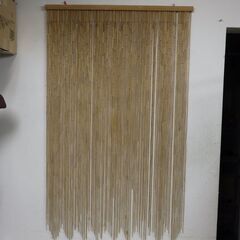 ビンテージ　竹暖簾　バンブーのれん　ひものれん