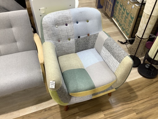 1人掛けパッチワークソファ