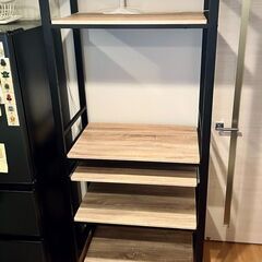 ブルックリン風キッチンラック 5段 幅80cmの画像