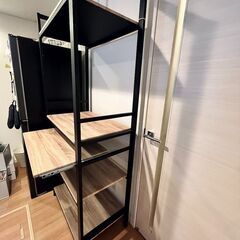 ブルックリン風キッチンラック 5段 幅80cmの画像