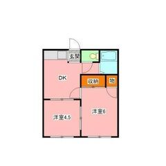 💙💙敷礼０😍《2DK》習志野市🐻津田沼駅から徒歩17分！ファミリ...