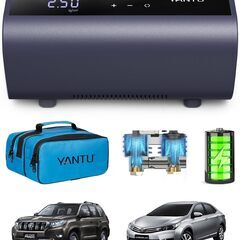 ダブルシリンダー電動エアポンプ － 空気入れ 6,000mAhバッテリー搭載USB充電式150PSI対応 収納袋付き 小型で持ち運びが簡単 4種類のインフレータブルノズル　 卸ます　転売　アマゾン引き上げ商品　倒産品　仕入れ 副業の画像